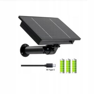 Panel solarny do kamer wifi 4G bez własnego zasilania USB C