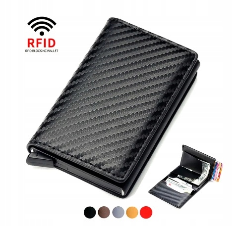 Antykradzieżowe etui na karty kredytowe portfel męski RFID